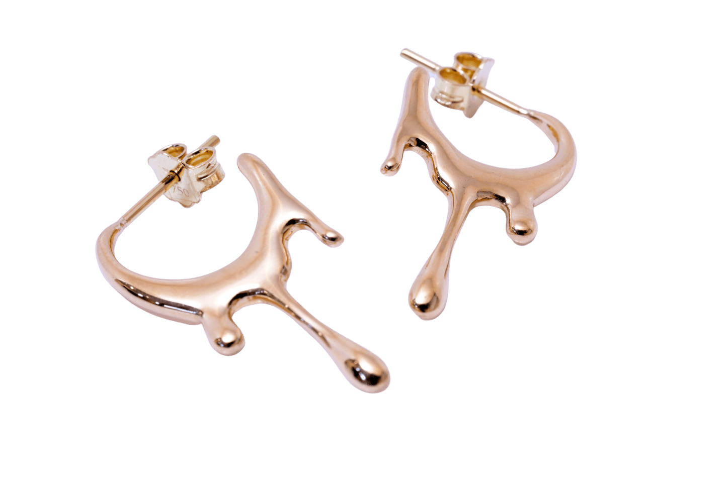 Melted Earrings hoops - JULA JEWELRY