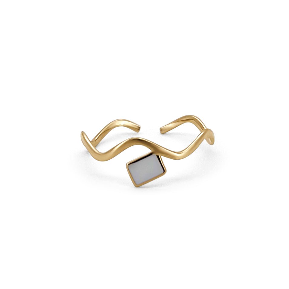 Zigzag Shaped Colored Rings - JULA JEWELRY