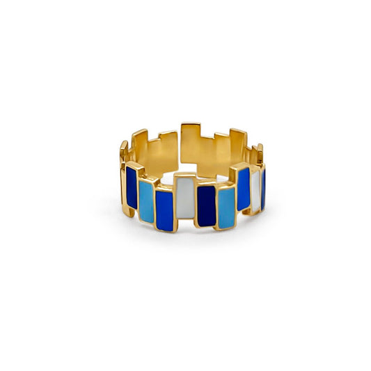 Blue Coloured Ring - JULA JEWELRY