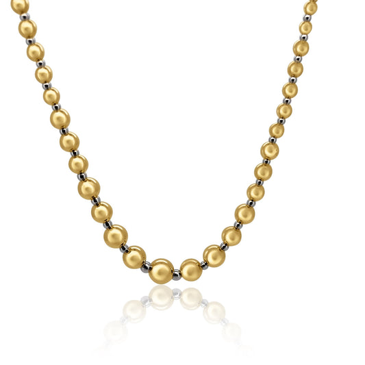 Gold Beeds Necklace - JULA JEWELRY