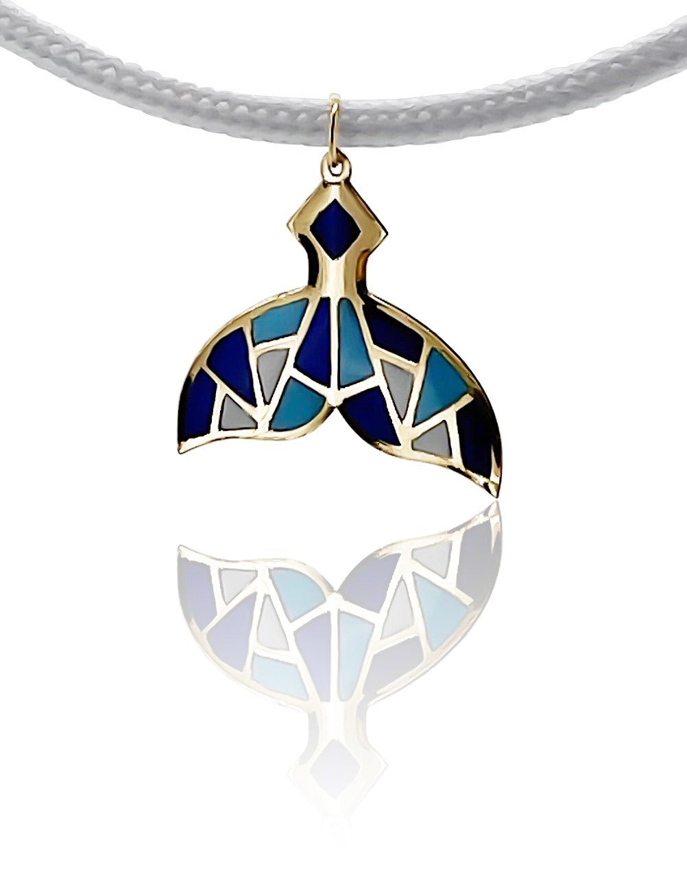 Kids Colored Magnet - Whale Pendent with Grey Cord - JULA JEWELRY