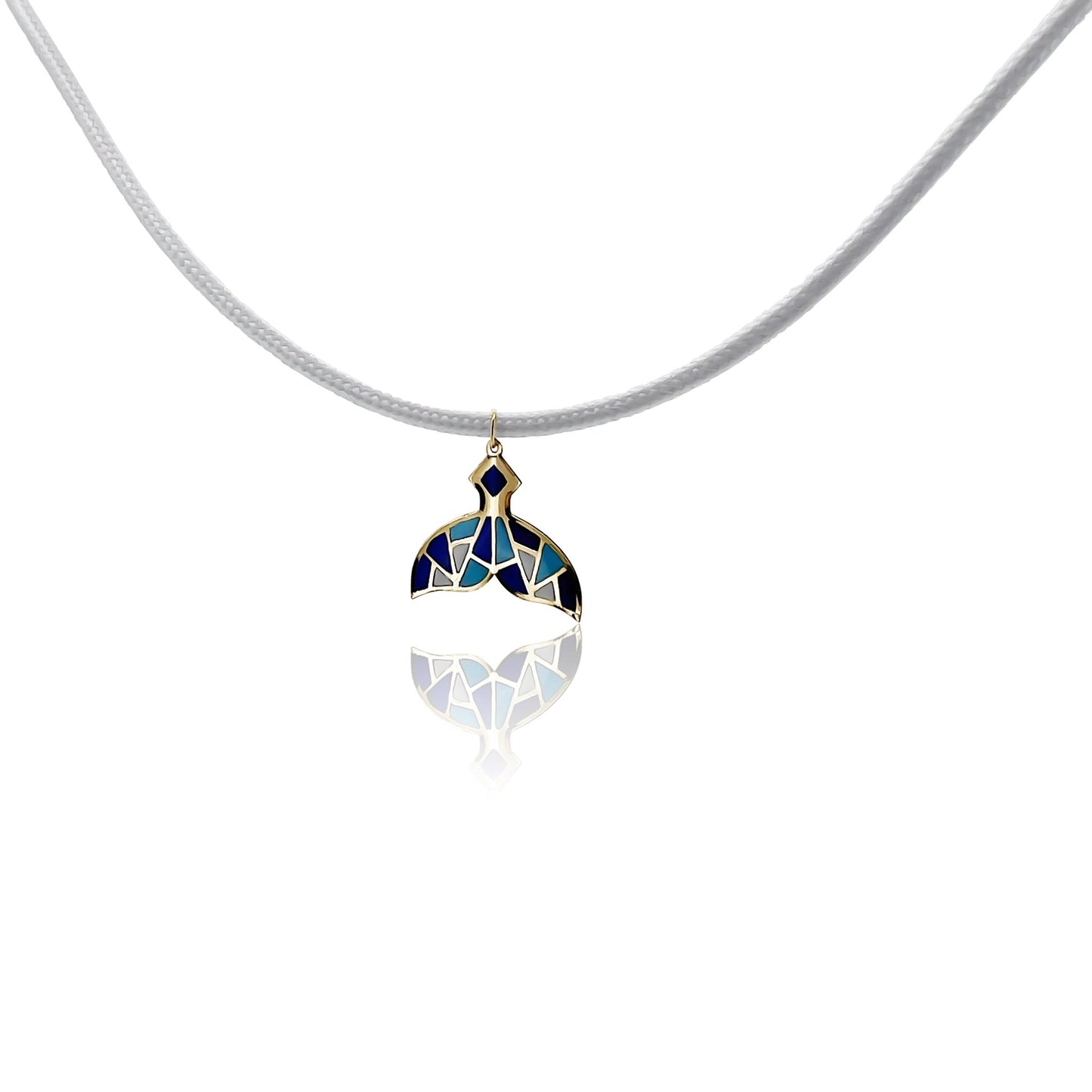 Kids Colored Magnet - Whale Pendent with Grey Cord - JULA JEWELRY