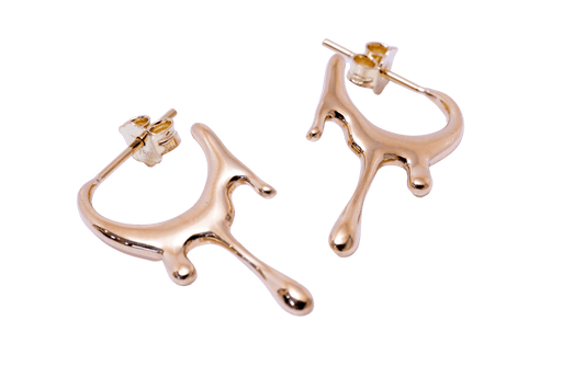 Melted Earrings hoops - JULA JEWELRY