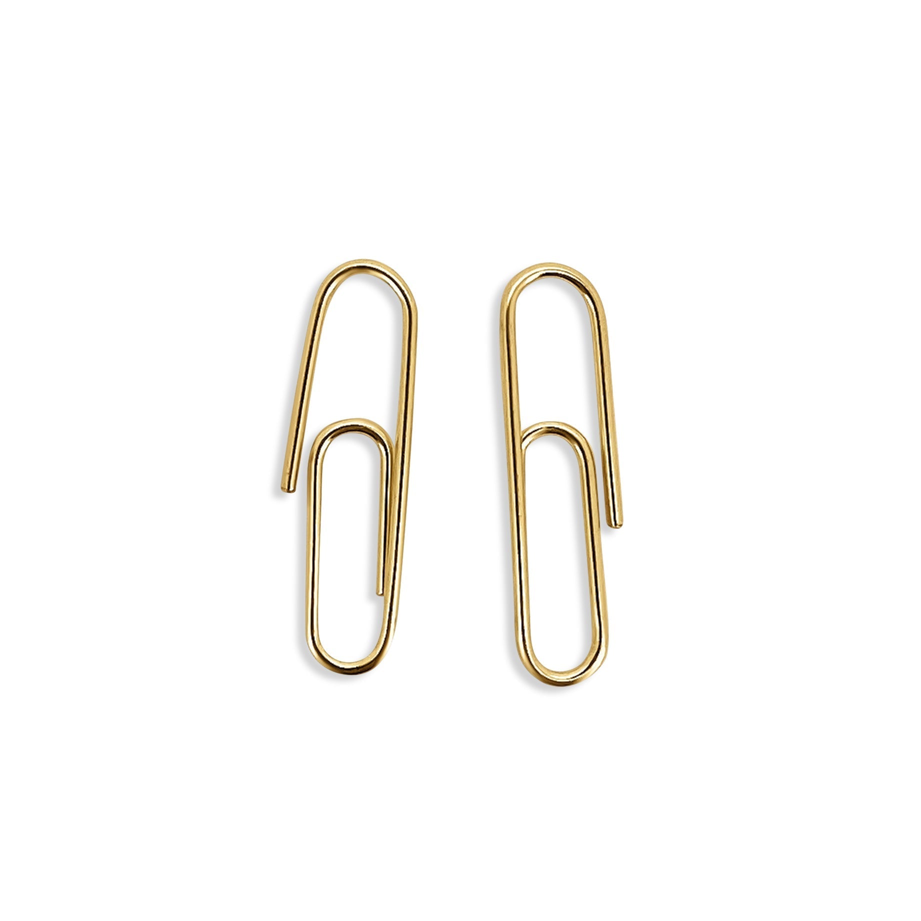 Paper Clip Earrings - JULA JEWELRY