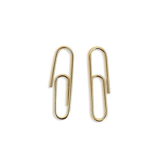 Paper Clip Earrings - JULA JEWELRY