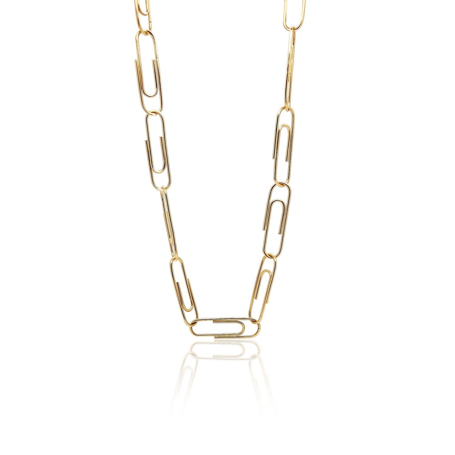 Paper Clip Necklace Chain - JULA JEWELRY