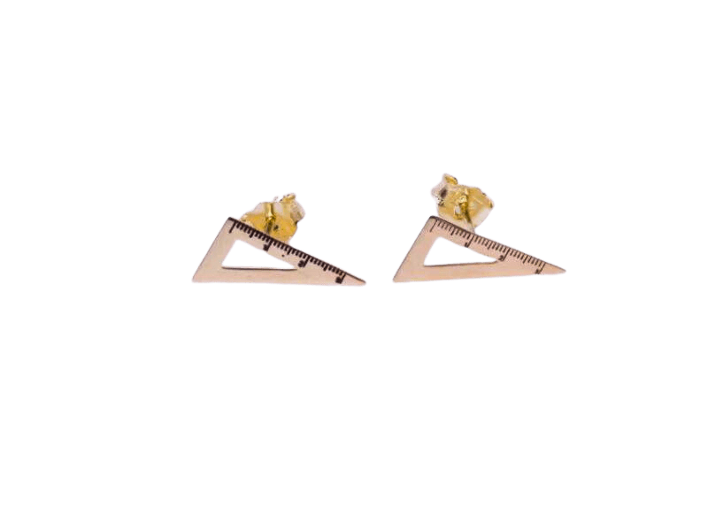 Right Angle Triangle Ruler Earrings - JULA JEWELRY